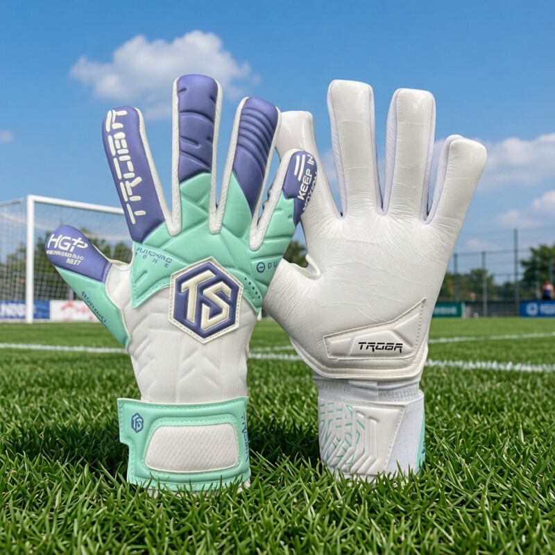 Tuoba 2025 New Goalkeeper Gloves Frost Series with Internal Sealing and Cutting Design, Ng1 Latex Long Wrist Design
