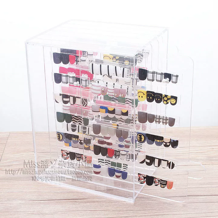 Nail Art Display Stand Model Display Board Display Box Display Frame Làm móng hiển thị Hộp A Công cụ làm móng - Công cụ Nail đèn làm nail