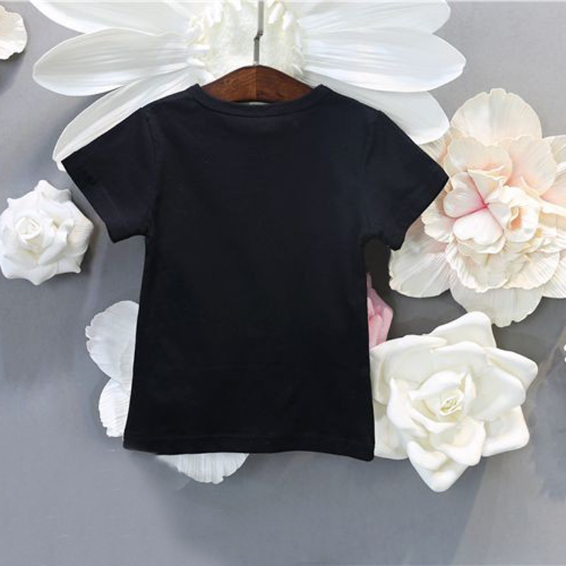 Trẻ em vừa và nhỏ thoải mái in ấn văn bản T-Shirt 2018 mùa hè mới nam giới và phụ nữ thời trang giản dị ngắn tay cá tính áo sơ mi thời trang cho bé