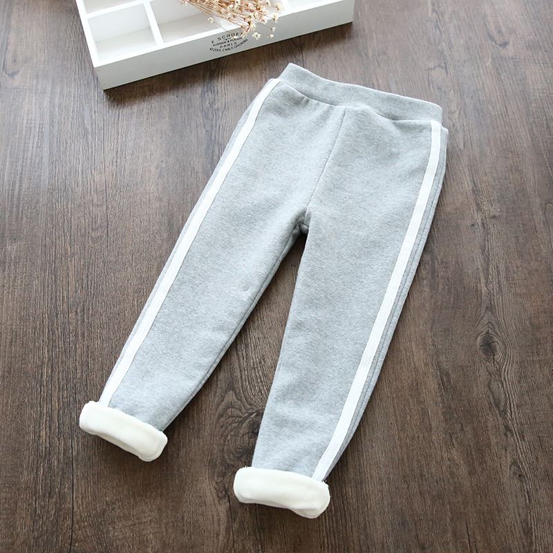 Cô gái cộng với chàng trai nhung quần trẻ em nhỏ dày trẻ em Chàng trai và cô gái quần trẻ em trẻ em quần thể thao đồ bé gái