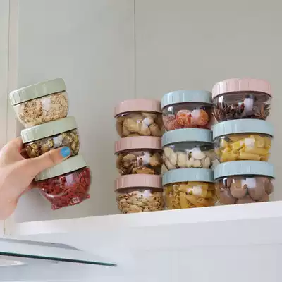 3 portable milk powder sub-packed snack storage cans plastic fresh-keeping sealed cans food storage boxes