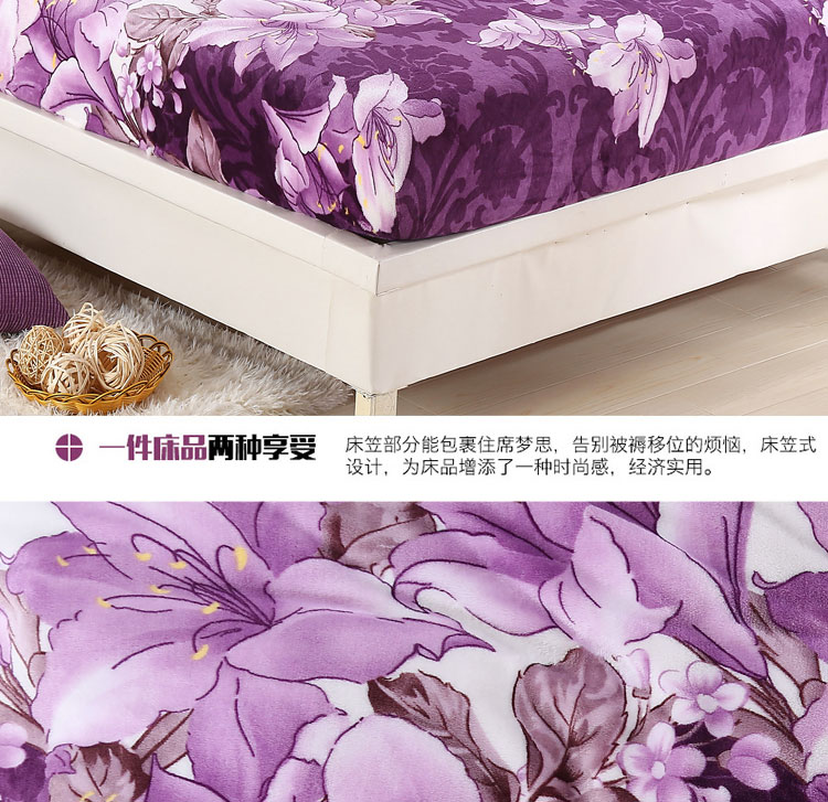 Giường nhung dày Fale cover Trải giường đơn hoạt hình Trẻ em 1 m 2 Đôi 1 m 5 1 m 8 Sim Ga phủ giường là gì
