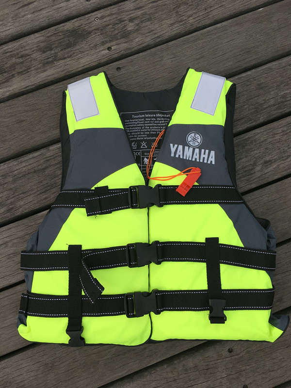 Jinshanghua Yamaha Life Jacket, Adult Professional Rafting Suit with Crotch Strap, Fishing Suit, Diving Suit 