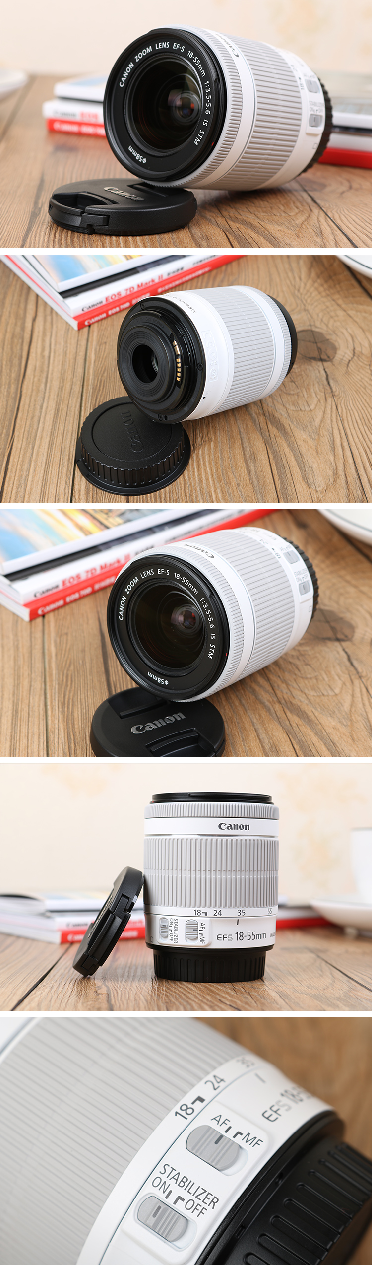 Canon gốc 18-55stm ống kính F 3.5-5.6 IS STM 700D 750D 760D SLR 18-55