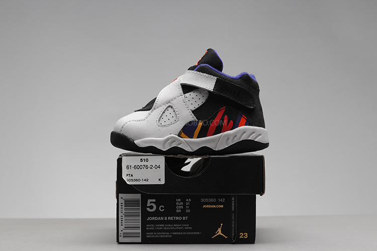 Burdock Air Jordan 8 Joe 8 AJ8 aj8 Ba vương miện liên tiếp Giày trẻ em 305360-142 - Giày dép trẻ em / Giầy trẻ giày adidas trẻ em
