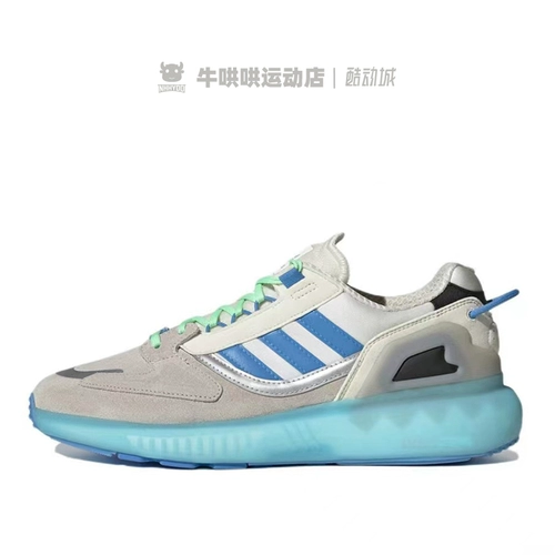 Cow Coax adidas Originals ZX 5K Boost -Grey -blue Rrote обувь GX6912 GX6913