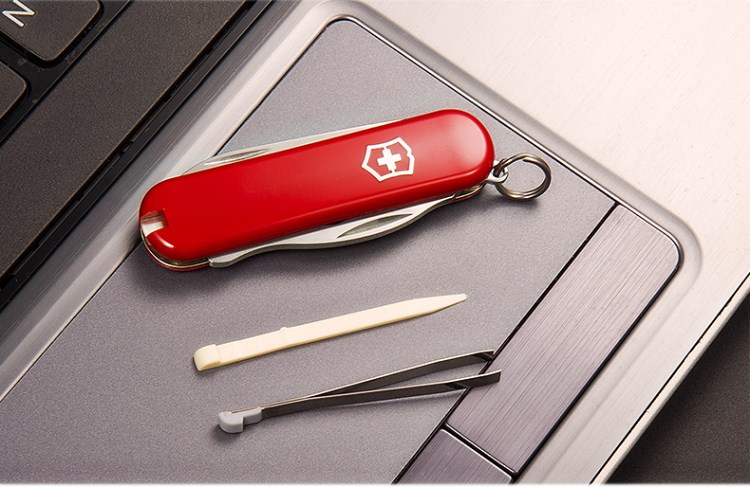 Quân đội Thụy Sĩ dao mini trái cây dao sắc bén leo với ngoài trời đa chức năng nam nữ quà tặng tuốc nơ vít hoang dã dao xếp bỏ túi 