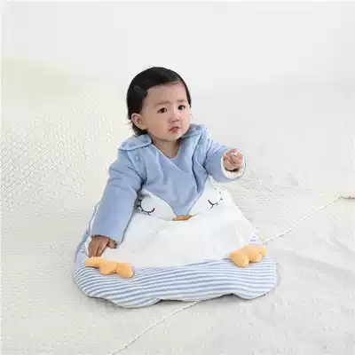 (Defect treatment) baby sleeping bag autumn and winter detachable sleeve clip cotton integrated YKK double zipper anti-kick out