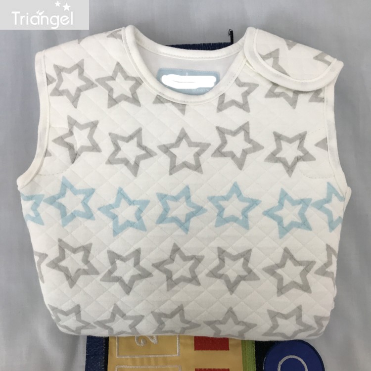 Spring baby sleeping bag baby one-piece sleeping bag spring vest style sleeping bag children's autumn and winter anti-kick quilt cotton