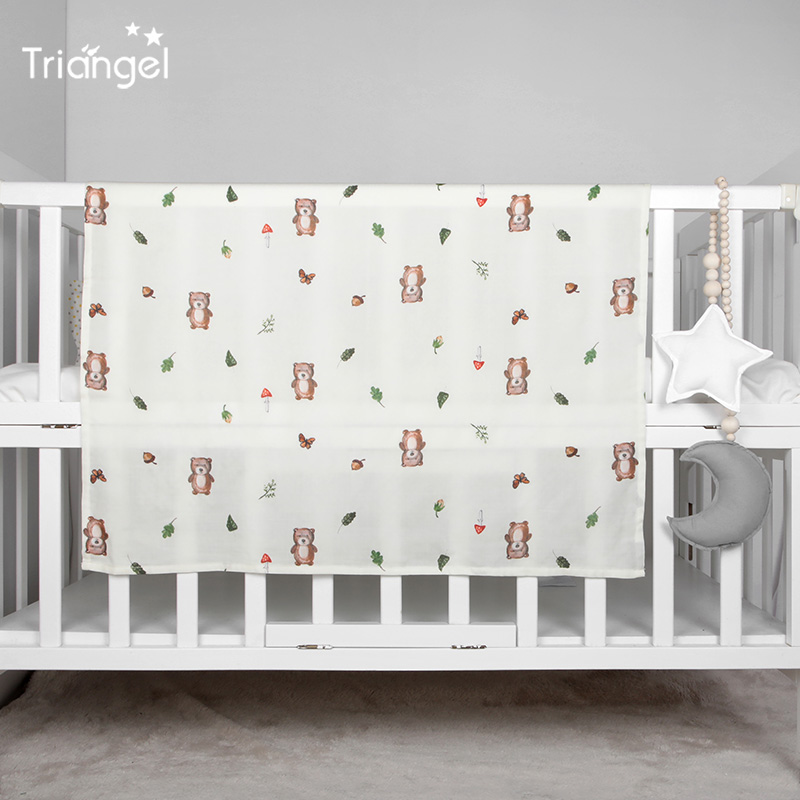 Foreign Trade Tail Single Double Layer Baby Bamboo Fiber Gauze Blanket Summer Thin Baby Air-conditioned Room Afternoon Nap Cover Blanket cut