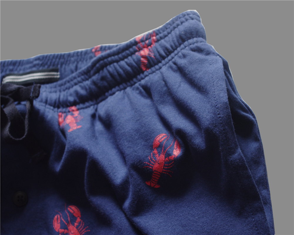 2 mùa hè mới quần nam ngắn ngủ cotton giản dị năm điểm quần phẳng nhà chất lượng tốt có thể mặc quần đôi mặc nhà