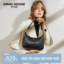 Imini 2020 bag new fashion one shoulder crossbody handbag pleated pop fashion vintage middle armpit bag