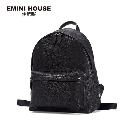 伊米妮双肩包女羊皮亲子情侣包大容量时尚防泼