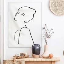 Mattis Hung Cloth Student Dorm Room Bunk Bed Art Tapestry Wall Cloth Background Wall Bedroom Teenage Girl Brief Bedside