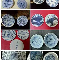  Wang Pin Ming and Qing dynasties blue and white ancient porcelain coasters pots tea trays series antique specimens Song and Yuan Dynasties Republic of China old porcelain