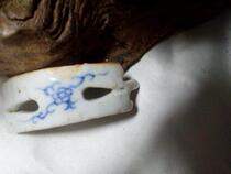 Rare Qing Dynasty porcelain ear fragments Blue and white ancient porcelain pieces Old porcelain Antique antique collection Genuine old object porcelain Zun