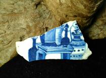  Qing Dynasty blue and white Bogu vase Ancient porcelain piece Old porcelain antique antique collection genuine old object porcelain plate Porcelain cup
