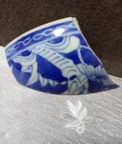 Qingdai Qing flower line sketching ancient porcelain sheet Porcelain Antique specimen Pareal bag Old porcelain Porcelain Bowl bottle pot cup pan jar