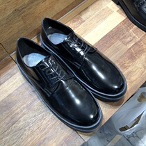 ANAN Dongdaemun Korean mens shoes thick-soled leather shoes lace-up low top