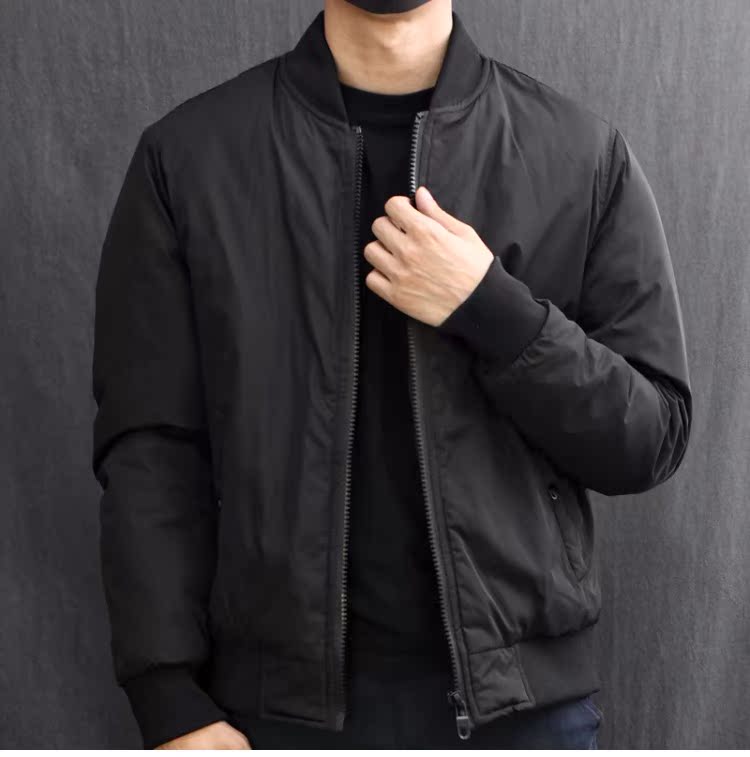Áo khoác nam MA1 áo khoác cotton nam retro không quân Mỹ thêu kích thước lớn quân đội màu xanh lá cây ấm áp đệm bông quần áo nam áo khoác nam kaki