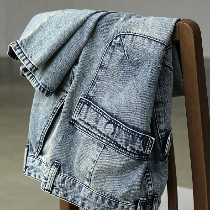 Sun-series retro-washed casual pants male trend wide legs for old loose straight cylinder small feet 90% jeans Spring and autumn