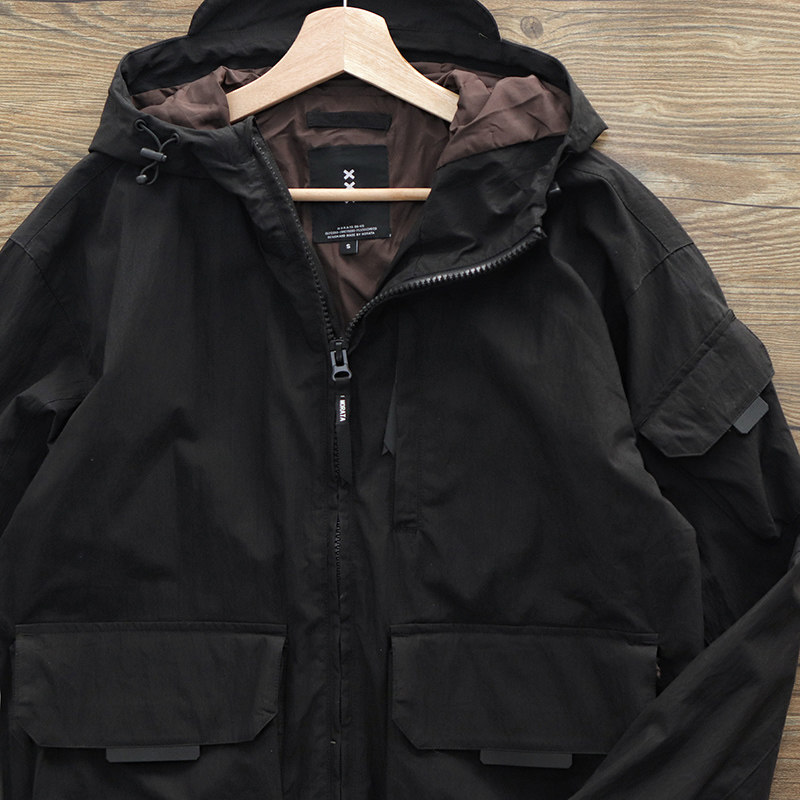 Autumn coat men's Japanese sports mountain system function in tide multi-pocket finished dress jacket