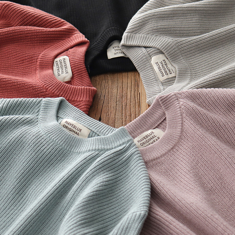 Loose Lazy Sloth Knit Cardiovert Sweatshirt Undershirt External Wear Day Series Retro Fall Shoulder Cover Round Collar Pure Color Sweater Jacket