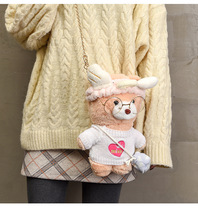 Cute small bag women 2019 New funny Net Red Bear hairy bag ins Net red with chain shoulder bag