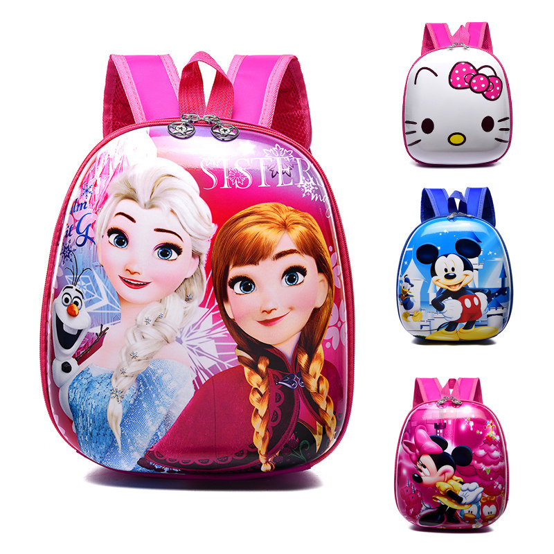 Children's school bag Hard shell Cartoon Episode Boy Girl Kindergarten Cartoon 2-3-5 Year Old Girl Boy Double Shoulder Bag