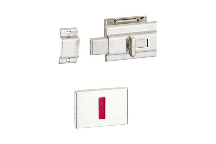 Japan BEST 613 universal stainless steel powder room partition with display original imported open latch lock