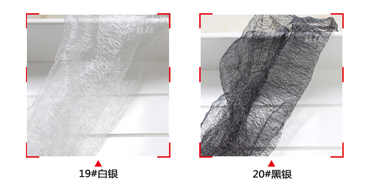 Vàng và bạc lụa lưới vải mạng nhện rỗng ren lộn xộn lưới rắn màu handmade / vàng dây lưới vải thô mộc