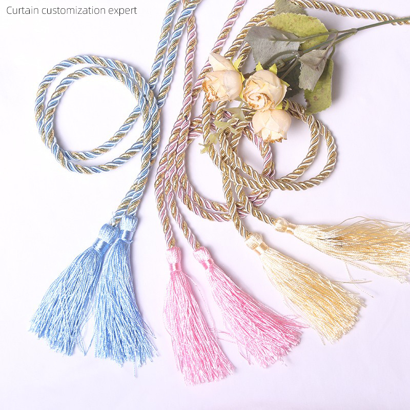 Curtain customization expert tassel strapping lanyard curtain accessories Nordic simple style cute hanging ball 
