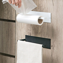 Shelf kitchen for disposable rag-linked refreshing film set-up kitchen paper napkin Suction Oil paper hanger Tovertical