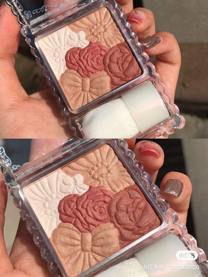 Spot Japan CANMAKE Magnificent Petal Engraving Five Colors Blush Pearls New Foggy Face Matt