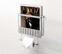Kohler K-10118T-BS Eurasian Magazine Rack (with toilet paper holder)