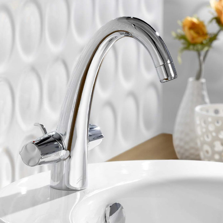 Kohler K-18870T-CP Arivei double single hole washbasin faucet