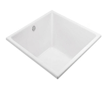 Kohler Sanitary Ware K-98862T-0 Anders embedded square acrylic bathtub bath basin