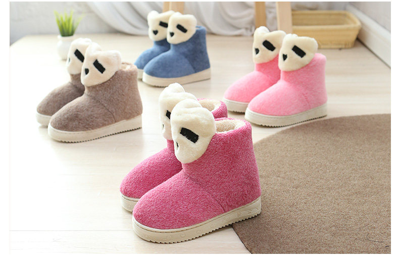 Pantoufles enfants en suède pour hiver - semelle plastique - Ref 1006978 Image 16