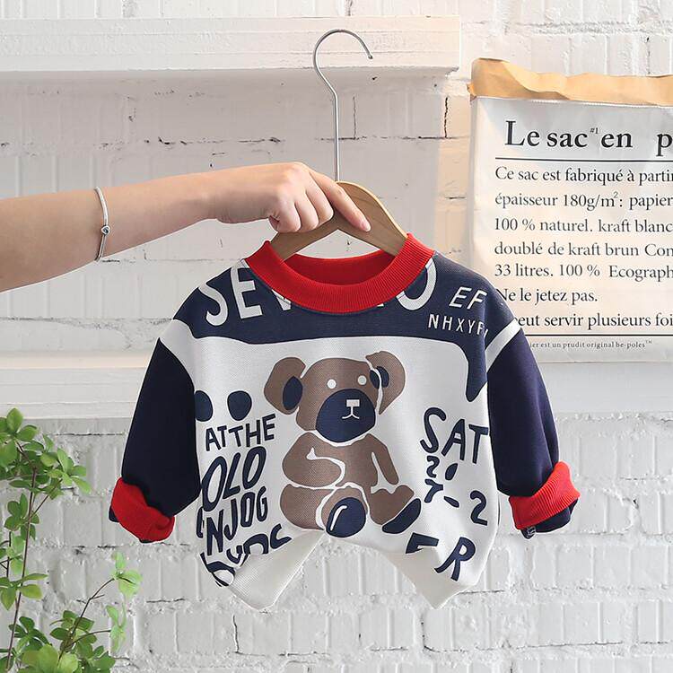 Silk male cartoon animation spring and autumn niche cute spring shirt long-sleeved T-shirt pullover personality animation Ultraman