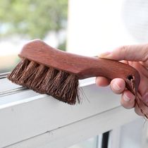 At the beginning of the art the wooden handle brown silk groove cleaning brush window gap brush desktop corner multi-purpose dust removal small row brush