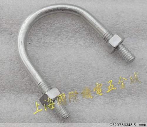 U-shaped pipe buckle DN16-250 galvanized U-shaped pipe clamp U type pipe clamp pipe clamp pipe clamp pipe clamp fixed buckle