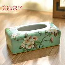 Murphy European living room ceramic tissue box American country Neoclassical Chinese creative household decoration paper box