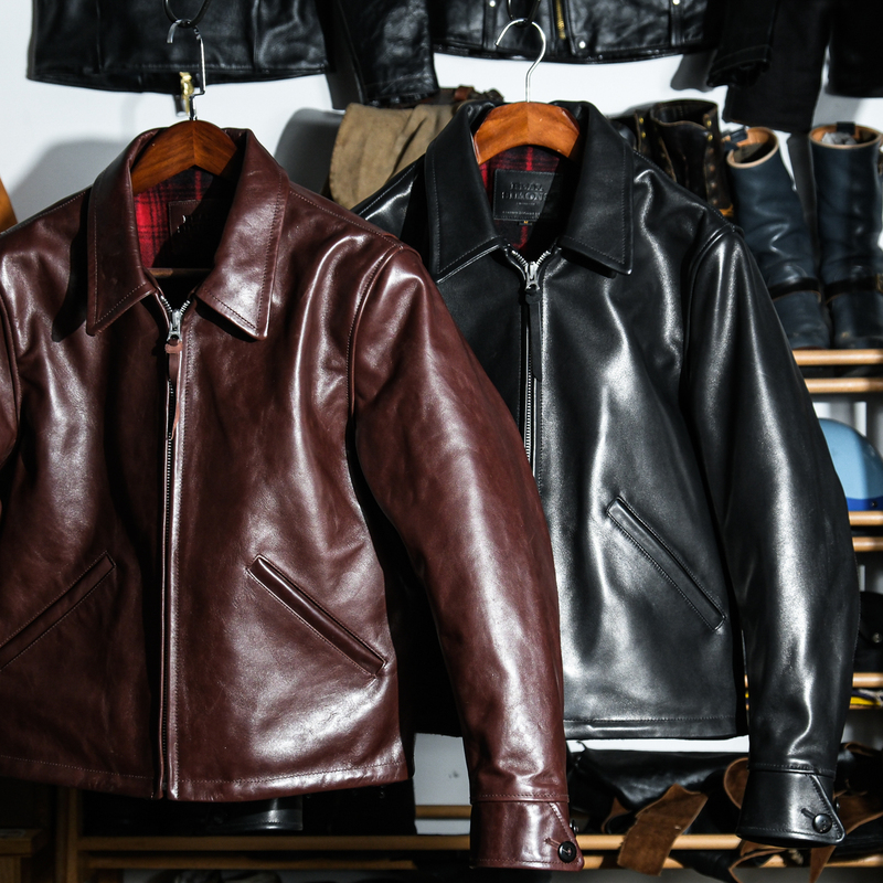Tw Retro Short Wide Straight Zipper Lapel Leather Jacket 1930 Model 701 Jacket with Wool Lining Leather Jacket Ximen Original