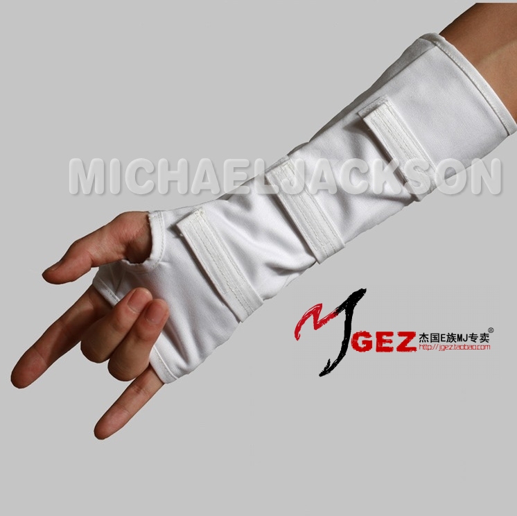 Mj/Michael Jackson/Michael Jackson-Style Black and White Wristbands with Straps