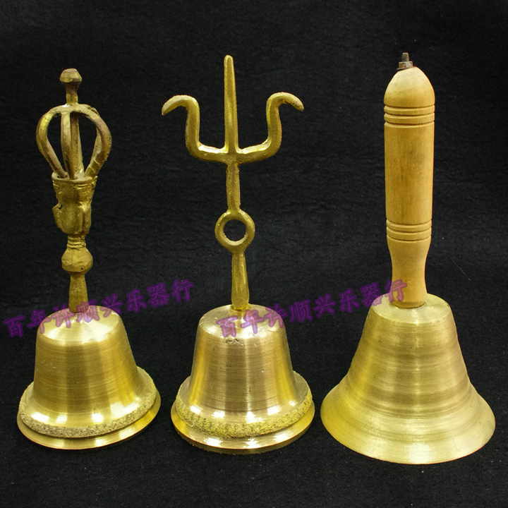 Buddha's Head Bell Three Fork Bell Taoist Bell Three Qing Bell Dojo Bell Bumping Bell (Century-old Xu Shunxing Musical Instrument)
