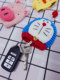 Cartoon hand-woven cute storage key bag Korean men and women wool knitting car key cover buckle protective cover