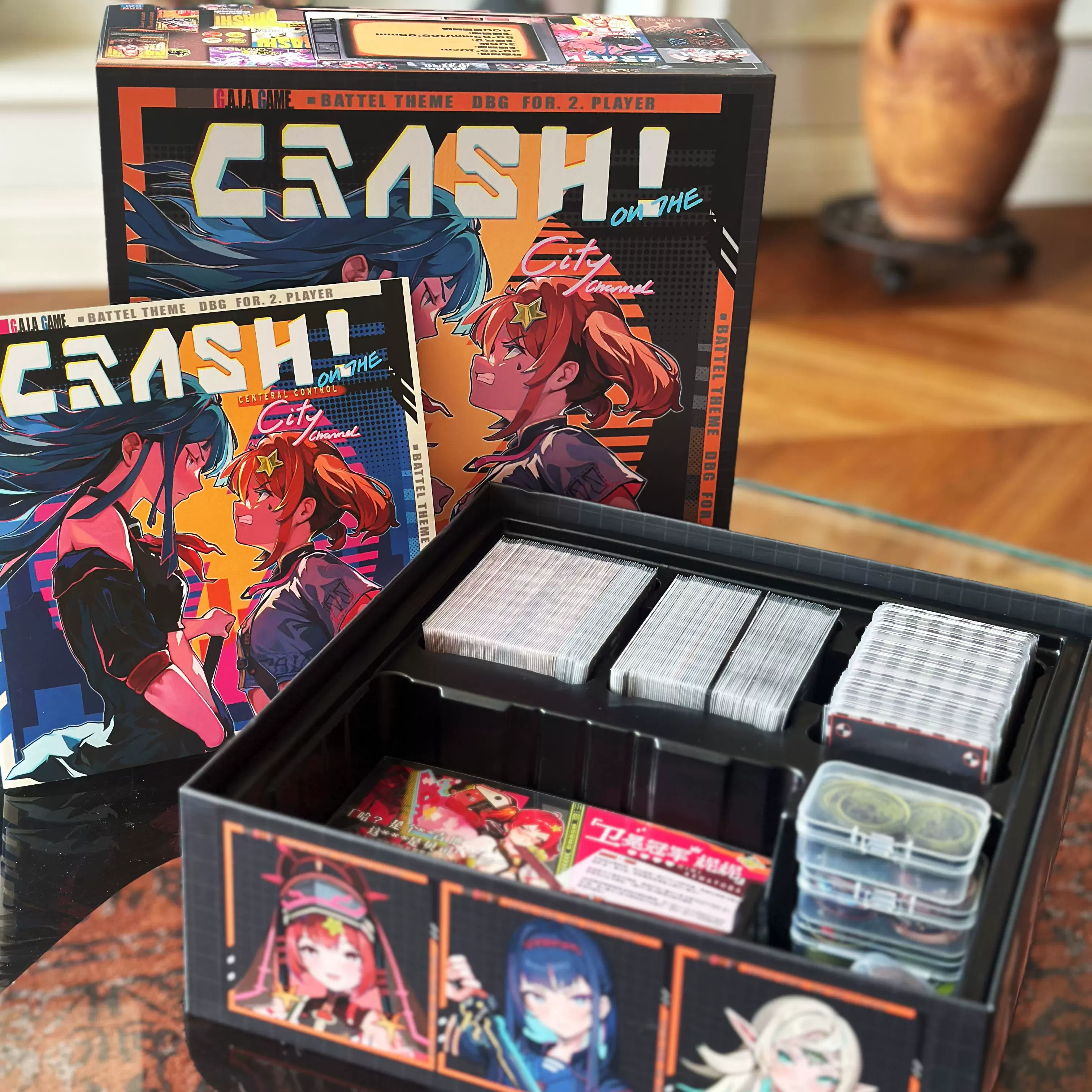 Подлинная новая [153 настольная игра] CRASH! Двухигровый боевой колодостроительный настольный набор