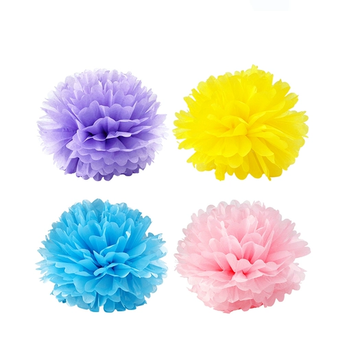 Европейская стиль DIY Color Pull Flower Wedding New House Party Decorative Paper Ball Ball Детский день рождения