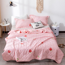 Summer quilt cotton double single cute dormitory 100% cotton machine washable summer skin-friendly air conditioning quilt