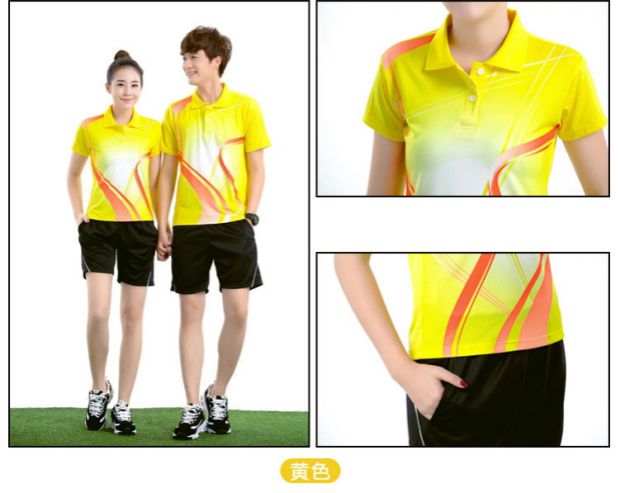 Thiếu niên cầu lông nam mặc đôi nhanh khô tay áo thun đồng đội nam đồng phục thể thao phù hợp với tùy chỉnh bộ quần áo adidas nam mùa đông